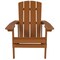 Emma and Oliver 4 Pack Outdoor All-Weather Poly Resin Wood Adirondack Chairs